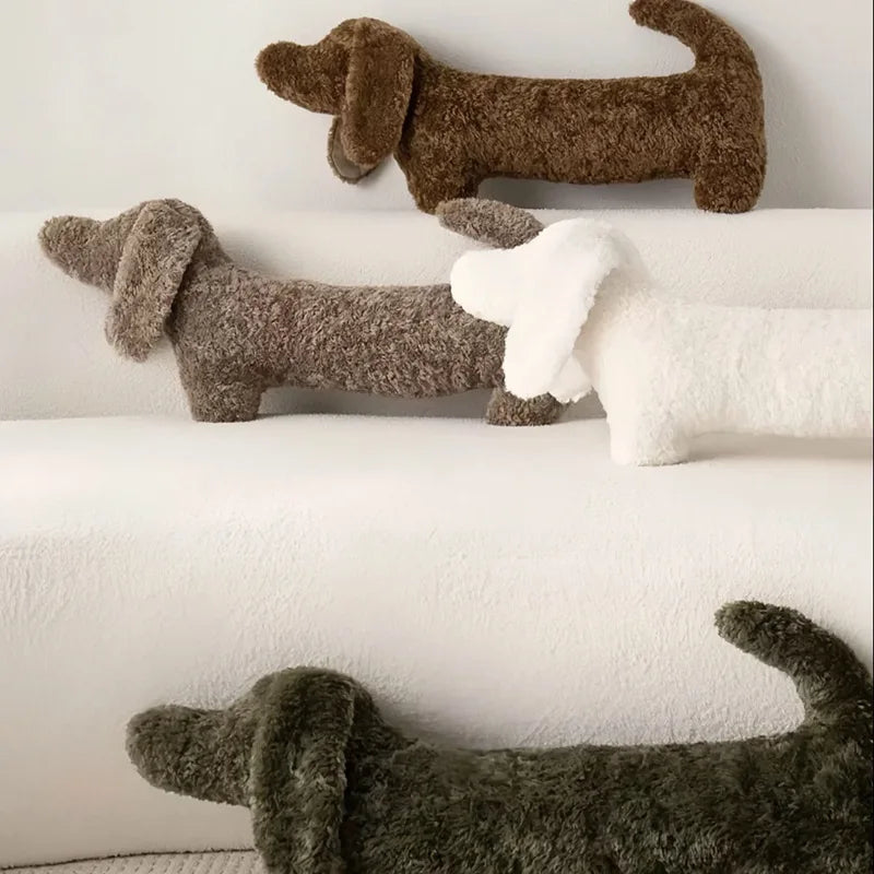 Coussin Teckel en Peluche Oscar & Plume : le cadeau design et cosy pour chien