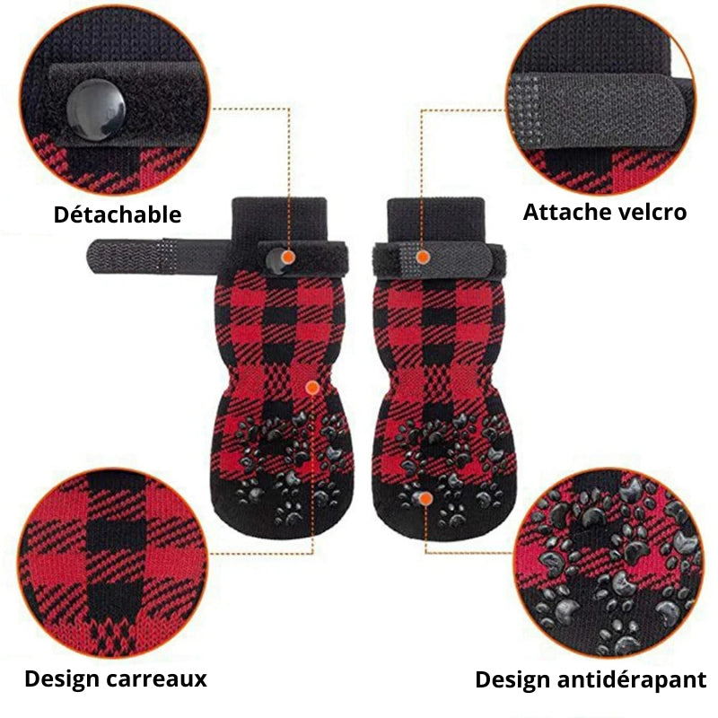 Chaussette pour Chien Parquet Antidérapant