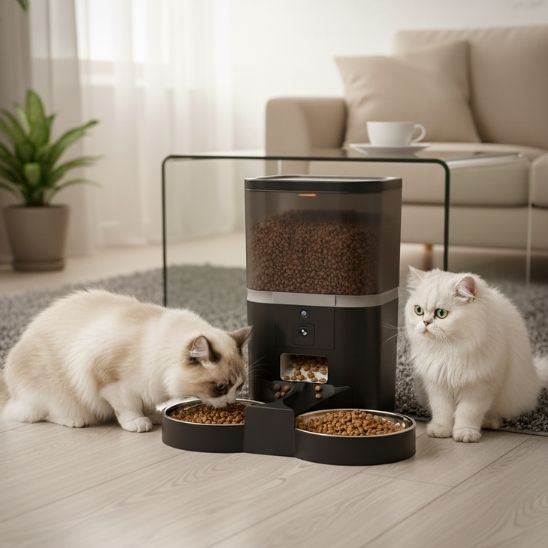 Distributeur automatique de croquettes pour chat | Visio’Croquettes Duo
