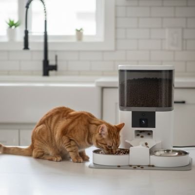 Distributeur automatique de croquettes pour chat | Visio’Croquettes Duo
