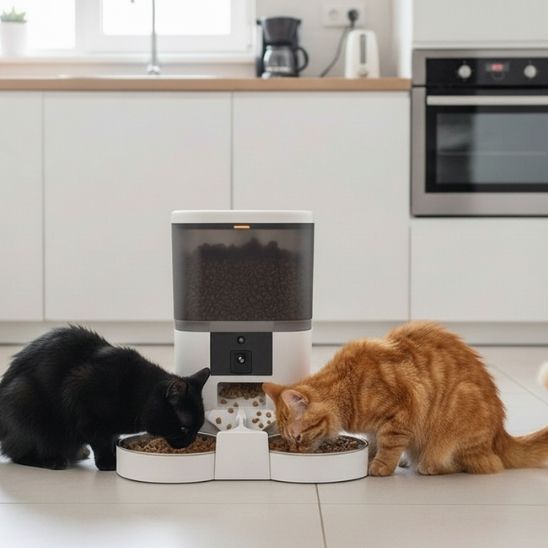 Distributeur automatique de croquettes pour chat | Visio’Croquettes Duo