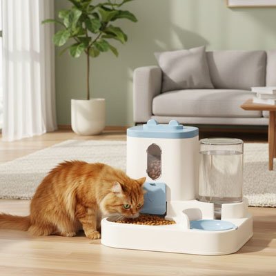 Distributeur croquette eau chat | Harmonie Aqua-Croq