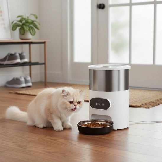 Distributeur croquettes chat automatique | Ration Idéale