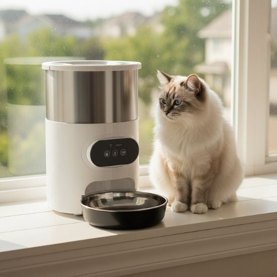 Distributeur croquettes chat automatique | Ration Idéale