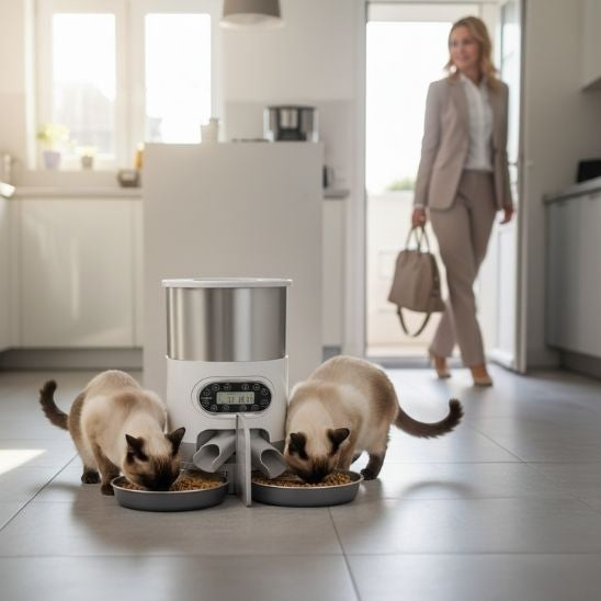 Distributeur croquettes chat automatique | Ration Idéale