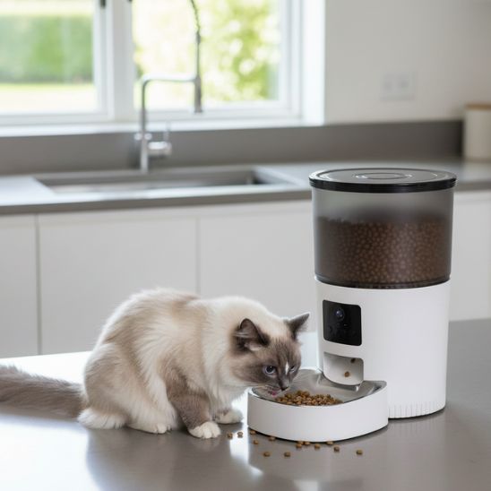 distributeur croquettes chat vidéo