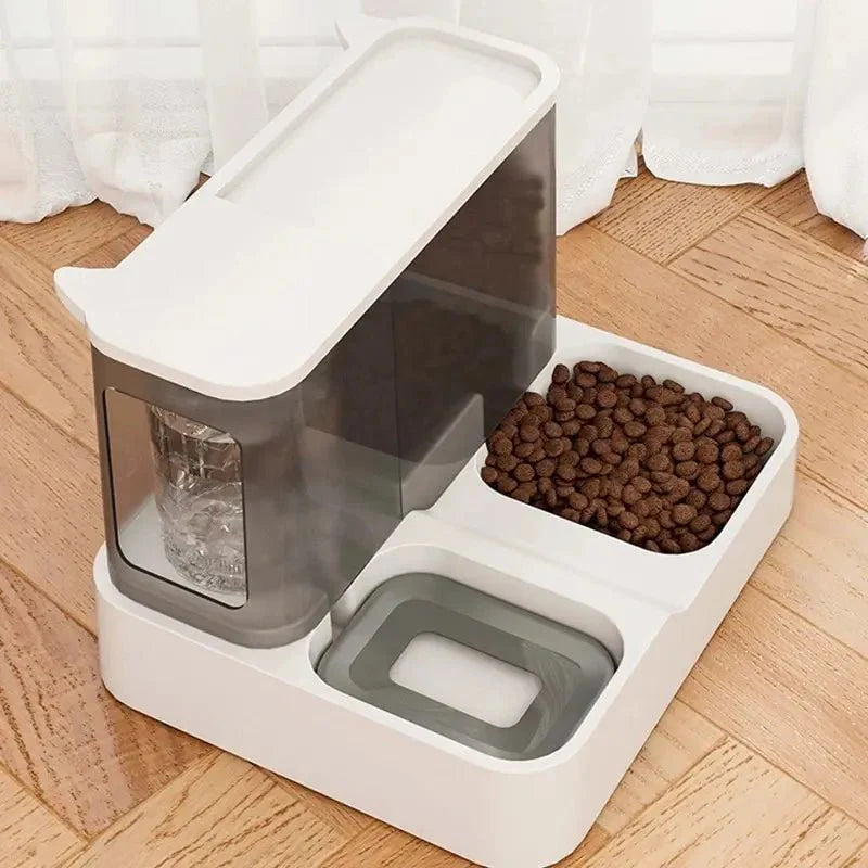 Distributeur Croquettes Chat Automatique Eau - Oscar et Plume