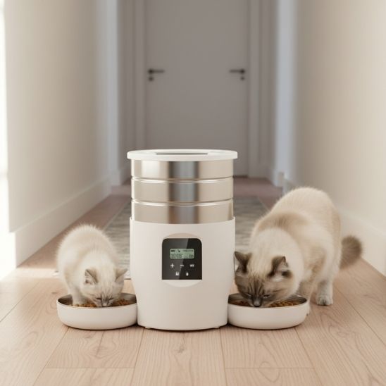 Distributeur de croquettes automatique pour chat | Duo Délice