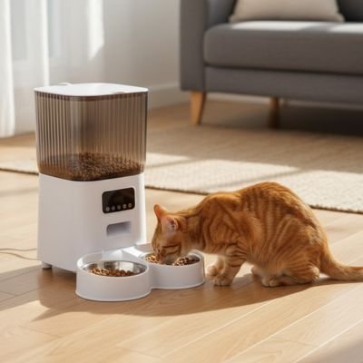 Distributeur de croquettes pour chat automatique | Le Distri’Chat