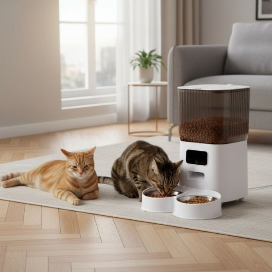 Distributeur de croquettes pour chat automatique | Le Distri’Chat