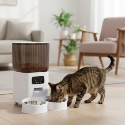 Distributeur de croquettes pour chat automatique | Le Distri’Chat