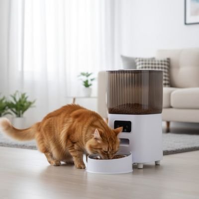 Distributeur de croquettes pour chat automatique | Le Distri’Chat