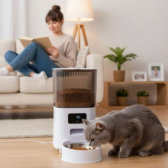 Distributeur de croquettes pour chat automatique | Le Distri’Chat