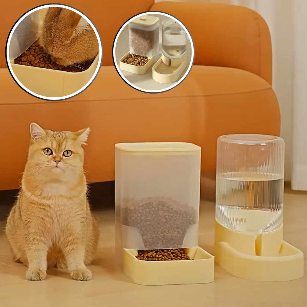 distributeur de croquettes pour chat | CROQ&WATER