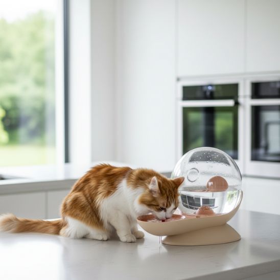 distributeur eau chat escargot