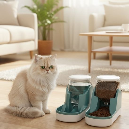 distributeur nourriture chat design