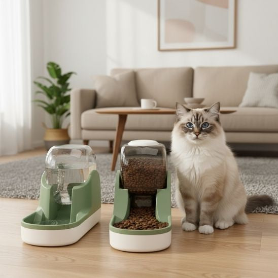 distributeur nourriture chat design