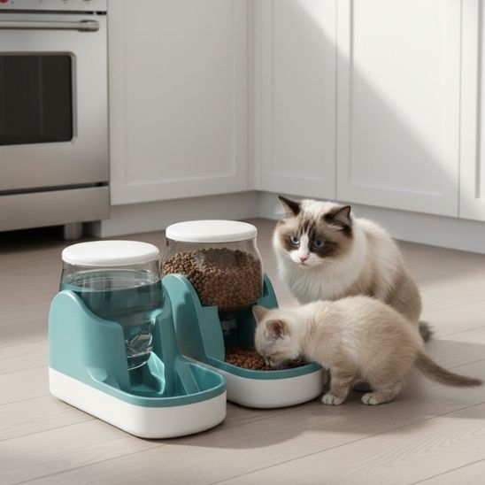 distributeur nourriture chat design