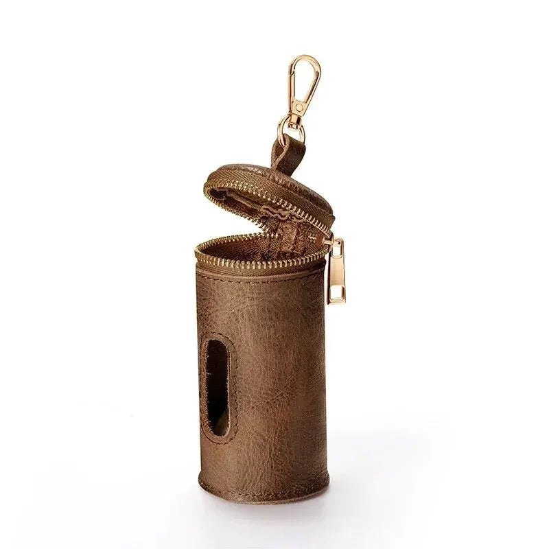 Distributeur De Sacs A Crotte En Cuir