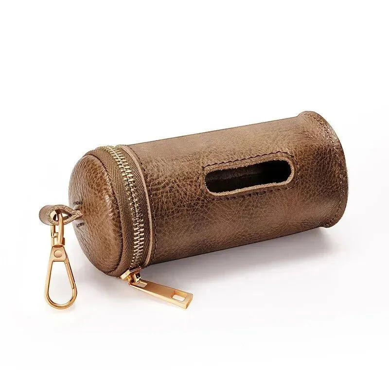 Distributeur De Sacs A Crotte En Cuir