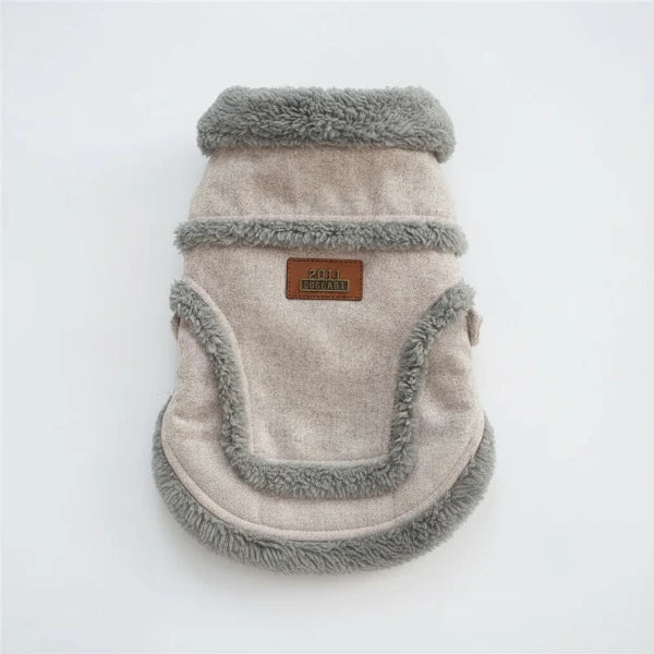 Manteau Doublé Fausse Fourrure Pour Petit Chien