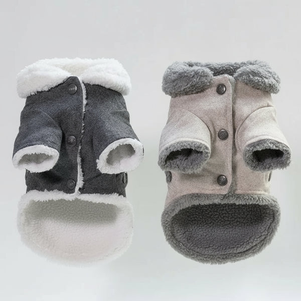 Manteau Doublé Fausse Fourrure Pour Petit Chien