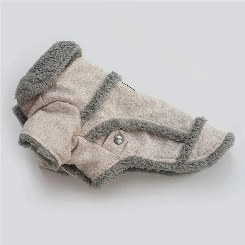 Manteau Doublé Fausse Fourrure Pour Petit Chien