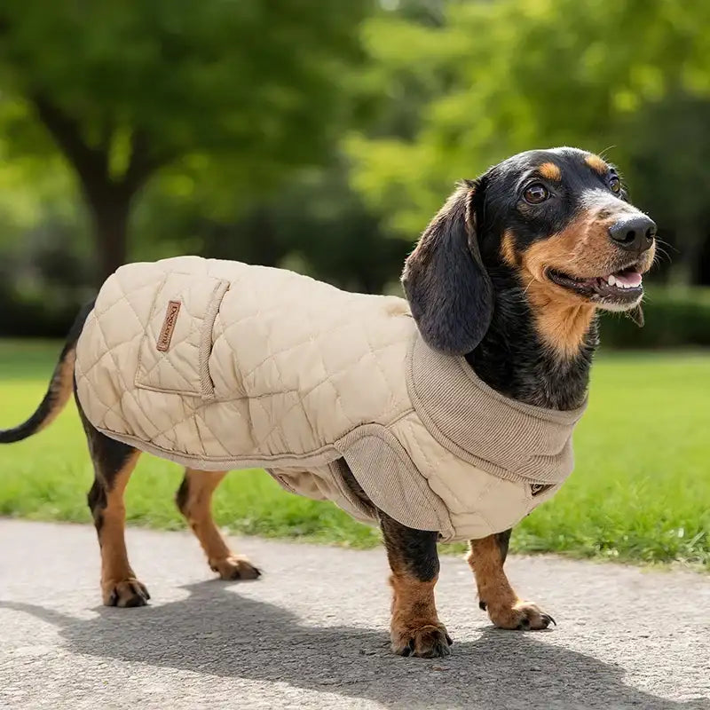 Manteau Hiver Matelassé Pour Teckel