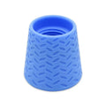 Accessoire en silicone bleu pour douche portable silicone chien avec texture antidérapante