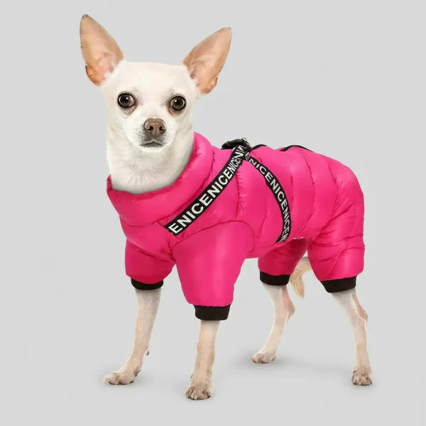 Manteau Imperméable Pour Chien Avec Harnais Intégré Ultra-chaud