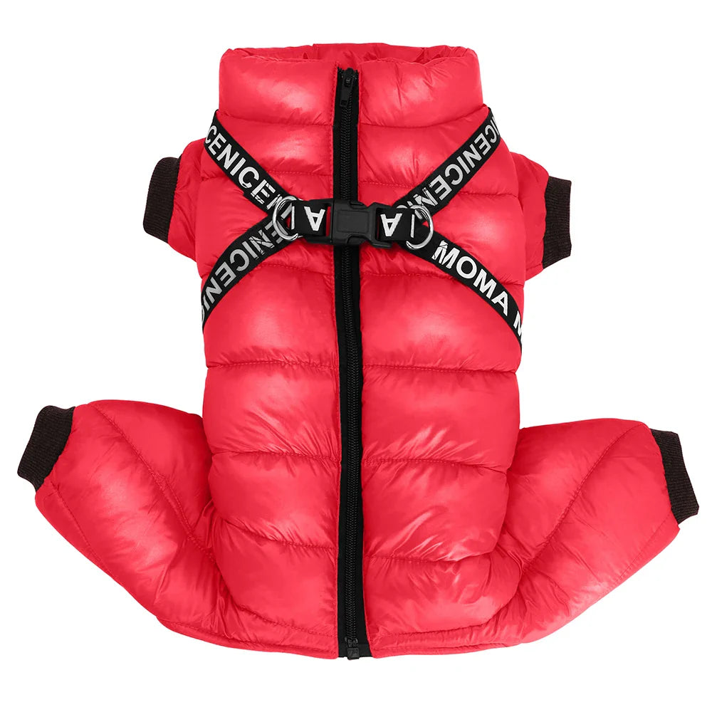 Manteau Imperméable Pour Chien Avec Harnais Intégré Ultra-chaud