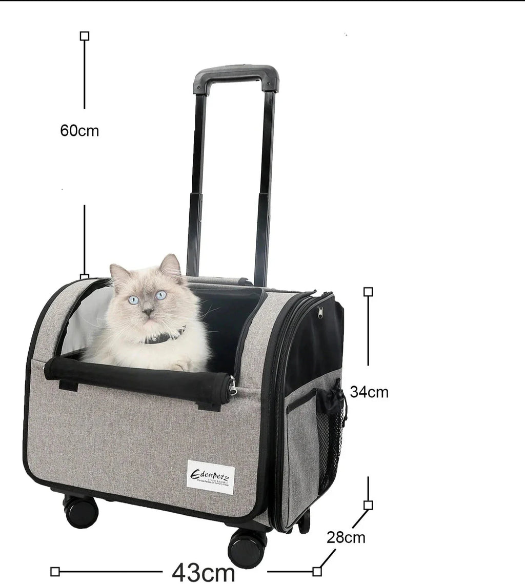 Valise À Roulettes De Voyage Pour Chien Chat