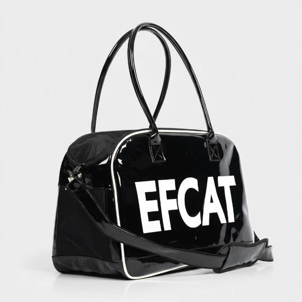 Grand sac de voyage pour chat et chien noir avec poignée et bandoulière pour transporter les animaux