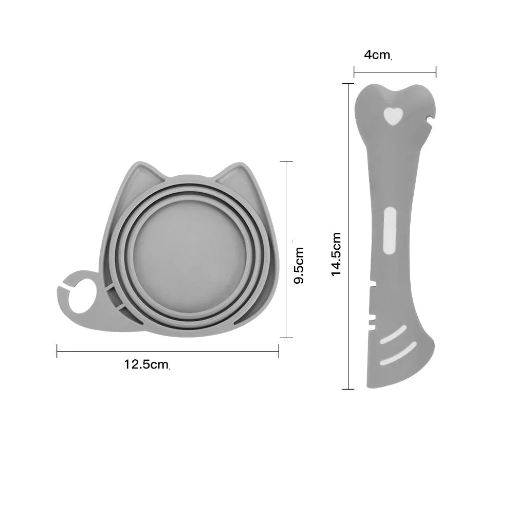 Ensemble Couvercle Et Cuillère En Silicone