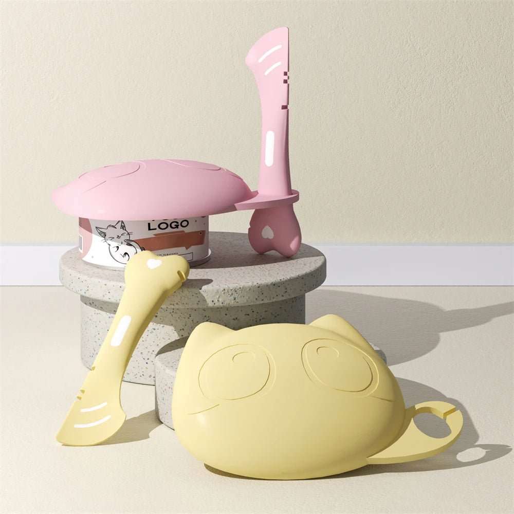 Ensemble Couvercle Et Cuillère En Silicone
