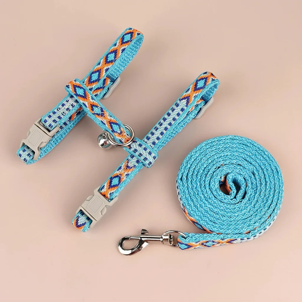 Ensemble Harnais Ajustable Et Laisse