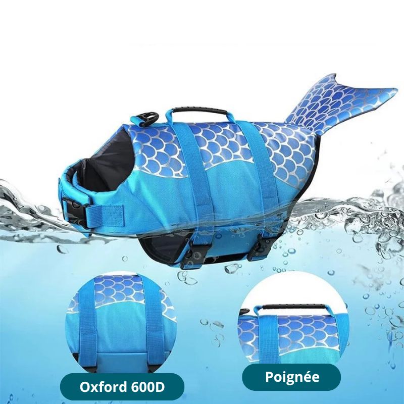 Gilet Sauvetage Chien Sirène