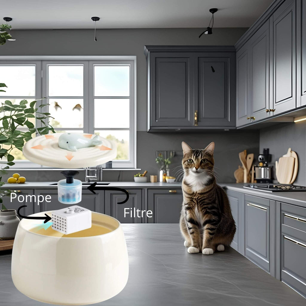 filtre fontaine chat AquaCéramique