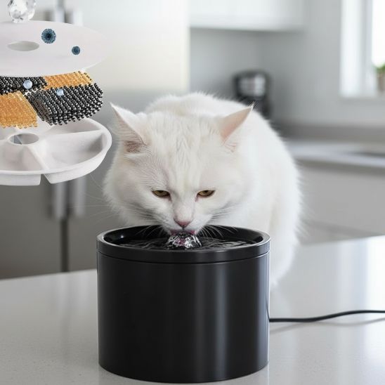 Filtres fontaine chat céramique Rosée de Porcelaine