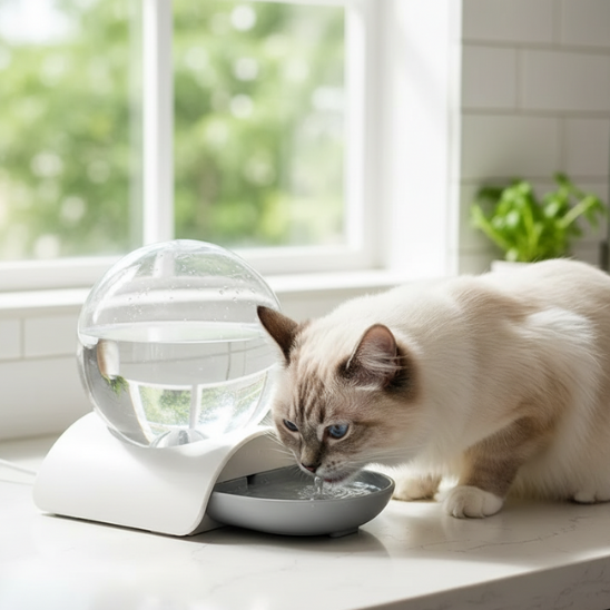 fontaine à chat sans électricité
