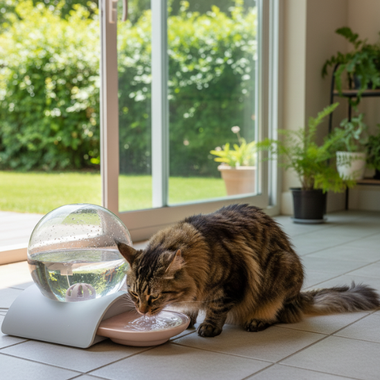 fontaine à chat sans électricité