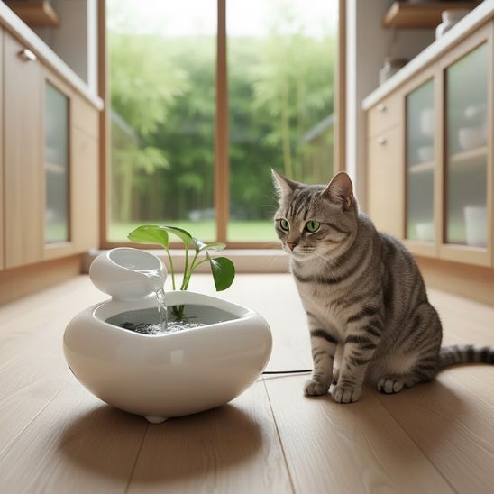 FONTAINE A EAU CHAT CERAMIQUE| Minou Zen
