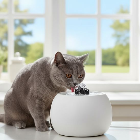 FONTAINE A EAU CERAMIQUE CHAT | L'Oasis du Chat