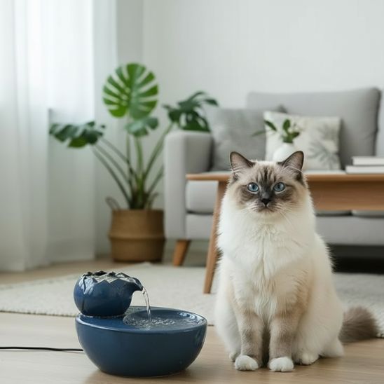 Fontaine à eau chat céramique | Zen Félin