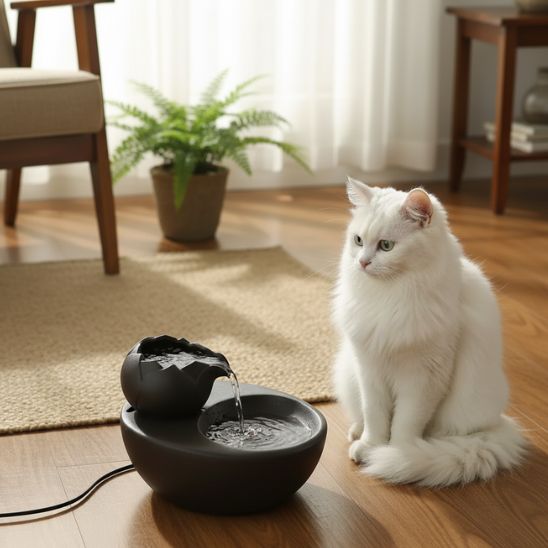 Fontaine à eau chat céramique | Zen Félin