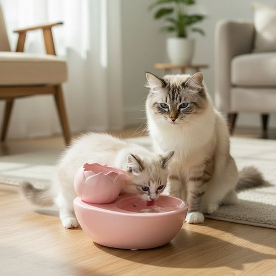 Fontaine à eau chat céramique | Zen Félin