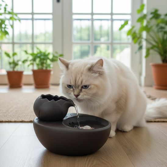 Fontaine à eau chat céramique | Zen Félin
