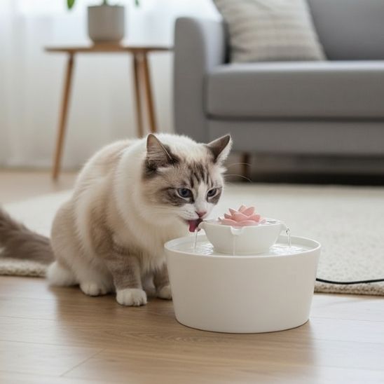 FONTAINE A EAU CHAT CERAMIQUE | Harmonie Féline