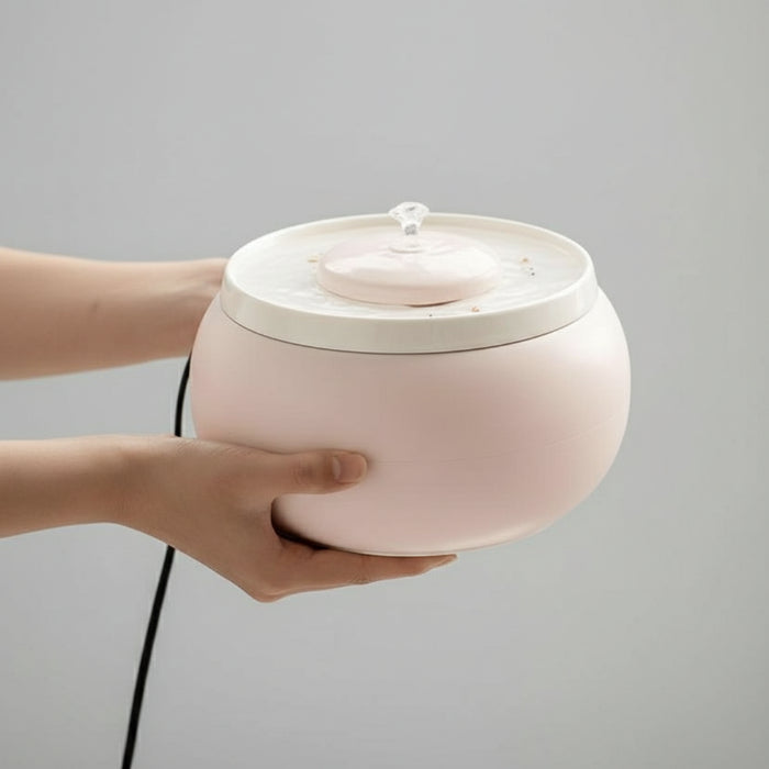 Fontaine à eau pour chat en céramique design