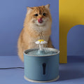 fontaine-à-eau-pour-chat-féline-bleu-gris